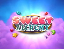 A promotional image for the Sweet Alchemy slot at Genesis casino.