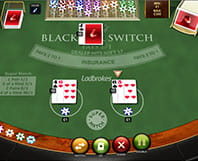 Online Blackjack Switch table with bet