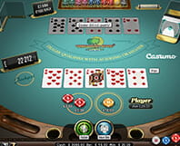 Example of a Caribbean Stud casino poker game
