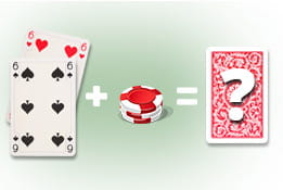 image of double down in blackjack