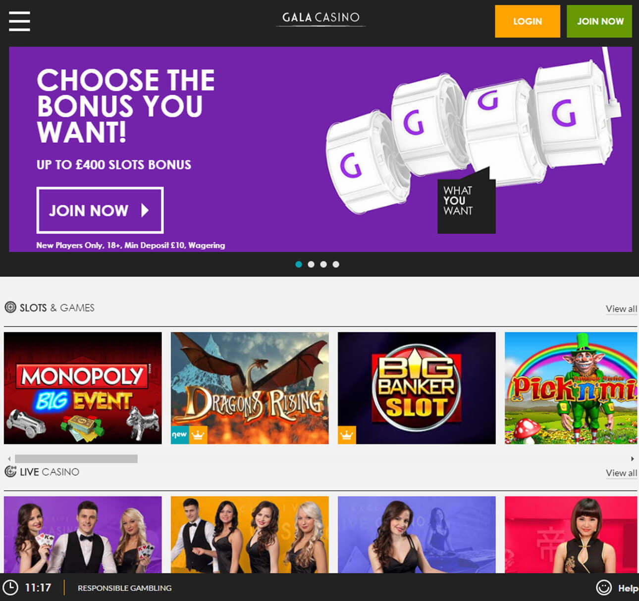 Gala casino 20 free play