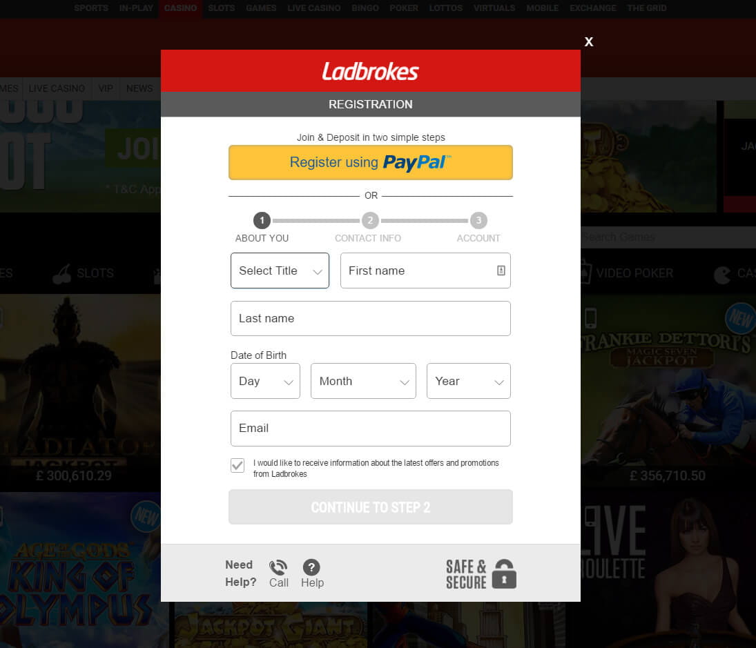 Casino payment methods