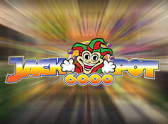 Logo of Jackpot 6000 online slot.