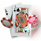 An Ace of Spades and a Jack of Spades, along with casino chips.