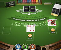 Online Blackjack Pontoon 2 - 1 payout
