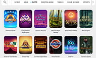 A smaller image of the slot game library at BetVictor.