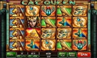 An image of a screenshot showing the Ladbrokes slot game, Cat Queen