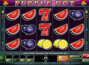 screenshot of Purple Hot slots game
