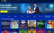 An image of the selection of slot games at William Hill.