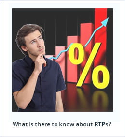 Player thinking about various RTP percentages