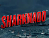 A promotional image of the Sharknado slot at Fun Casino.
