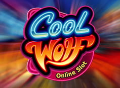 Logo of the Cool Wolf online slot.