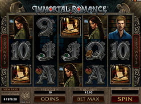 The five-reel, three-row grid of Immortal Romance.