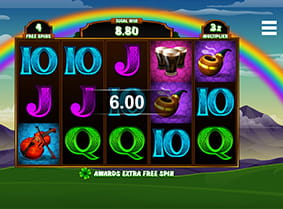 The free spins feature in Lucky Leprechaun
