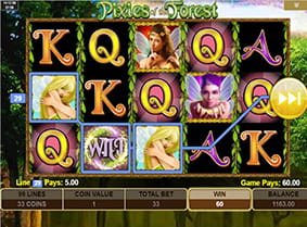 A Wild symbol in Pixies of the Forest online slot.