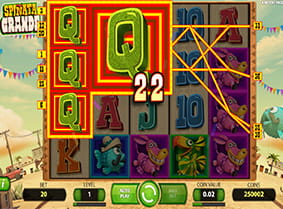 A winning spin on the Spinata Grande slot.