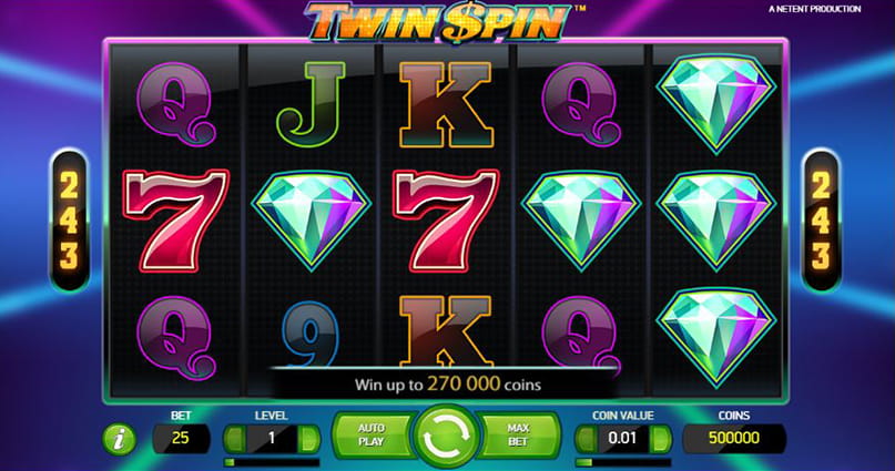 The Twin Spin online slot from NetEnt.