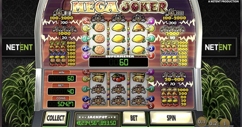 The Mega Joker online slot game.